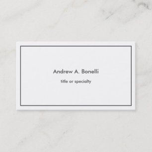 Stylish Trendy Black White Professional Modern Business Card