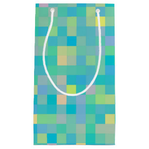 Stylish Trendy Cheerful Multicolor Mosaic Pattern Small Gift Bag