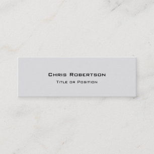 Stylish Trendy Grey Charming Business Card