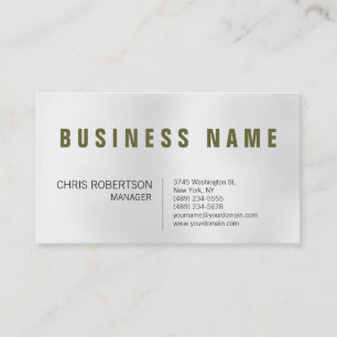 Stylish Trendy Grey Light Manager Business Card