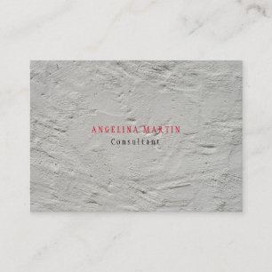Stylish Trendy Grey Wall Texture Minimalist Modern Business Card