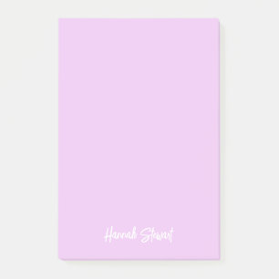 Stylish Trendy Lavender Purple Minimalist Girly Post-it Notes