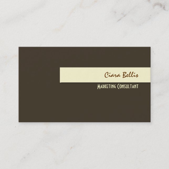 Stylish trendy retro colours business cards (Front)