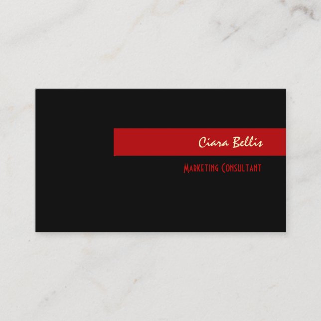 Stylish trendy retro colours business cards (Front)