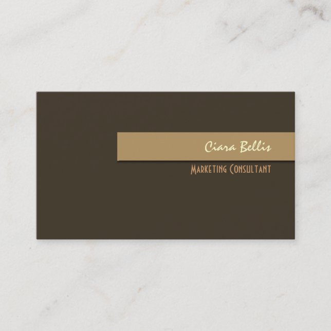 Stylish trendy retro colours business cards (Front)