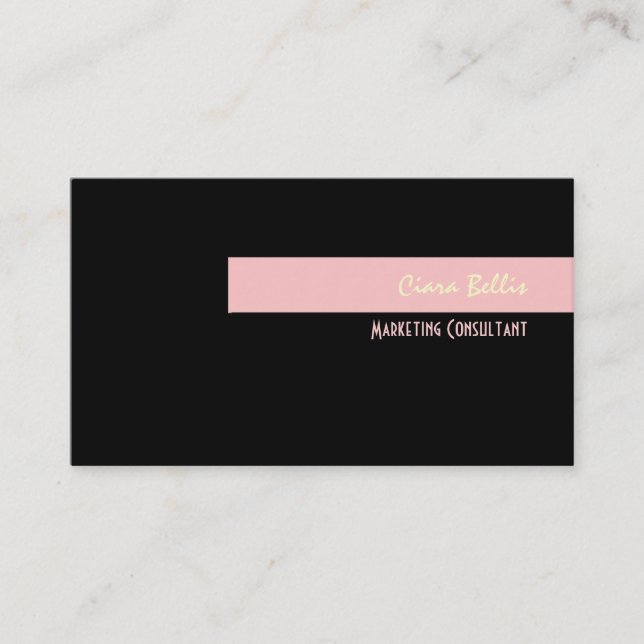 Stylish trendy retro colours business cards (Front)