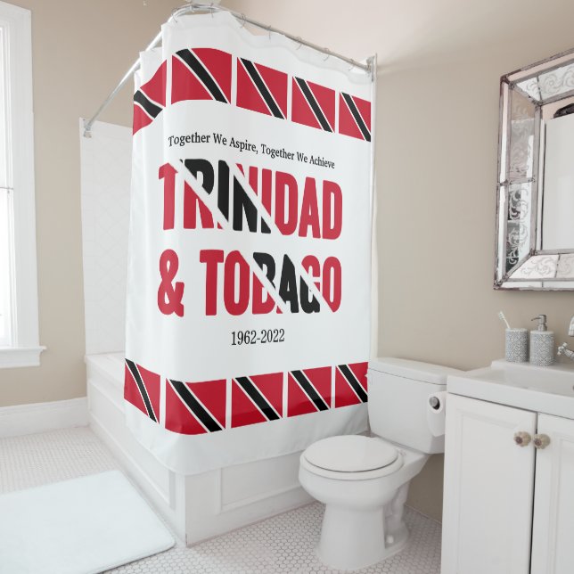 Stylish TRINIDAD TOBAGO  Shower Curtain (In Situ)