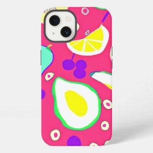 Stylish Tropical Fruits Patterns Art. Buy Now iPhone 13 Case
