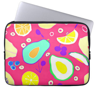 Stylish Tropical Fruits Patterns Art. Buy Now Laptop Sleeve