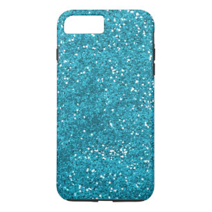 Stylish Turquoise Blue Glitter iPhone 8 Plus/7 Plus Case