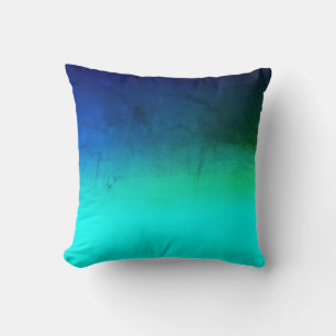 Stylish Turquoise Green Blue Minimalistic Cushion