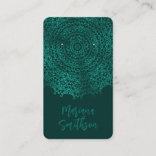 Stylish Turquoise Mandala Earring Display Cards