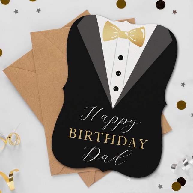 Stylish Tuxedo Happy Birthday Dad (Creator Uploaded)
