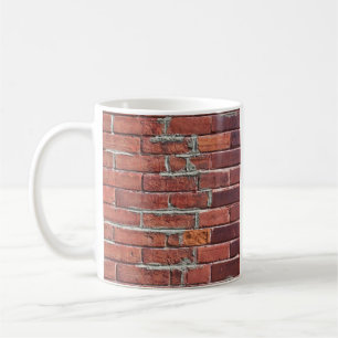 Stylish Two Tone Red Brick Wall Coffee Mug