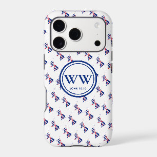 Stylish UK UNION JACK Monogram Abundant Life