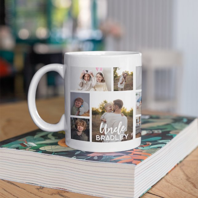 Stylish Uncle 15 Photo Collage Coffee Mug (Creator Uploaded)