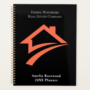 Stylish Unique Black Real Estate Agent Planner