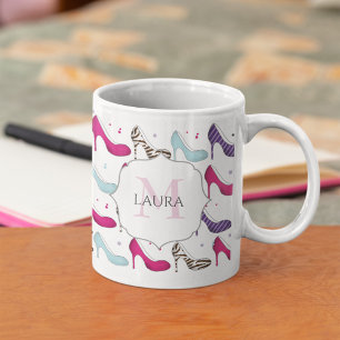 Stylish Unique Modern Girly Cute High Heel Shoes Coffee Mug