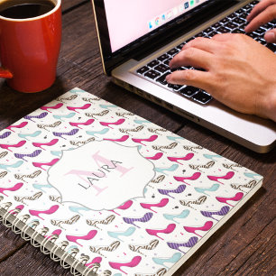 Stylish Unique Modern Girly Cute High Heel Shoes Notebook