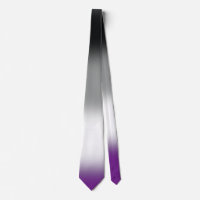 Stylish Unisex Asexual Pride Tie, Ace Flag Tie