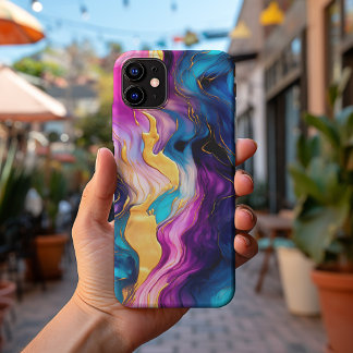 Stylish Vibrant Coloured Liquid Metal No. 1203 iPhone 13 Pro Max Case