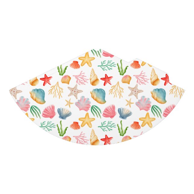Stylish Vibrant Ocean Marine Sea Shell Colourful  Party Hat (Front)