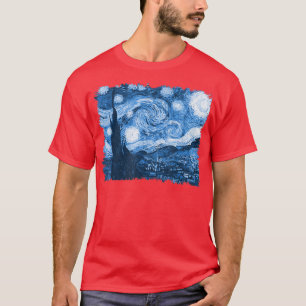 Stylish Vintage Art Starry Night Van Gogh Classic  T-Shirt