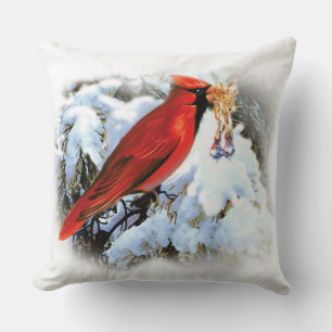 Stylish Vintage White Christmas Cushion
