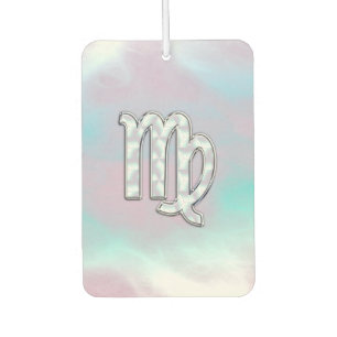 Stylish Virgo Zodiac Sign Nacre Mother of Pearl Car Air Freshener