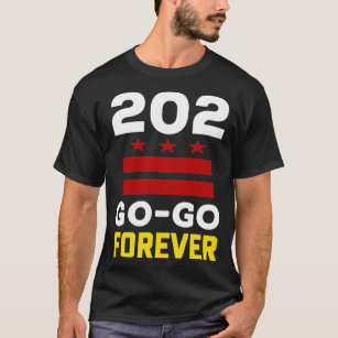 Stylish Washington DC, 202 GoGo Music Forever gift T-Shirt