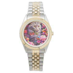 Stylish watch for cat lovers