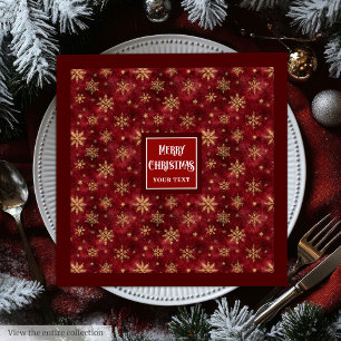 Stylish Watercolor Chic Burgundy Red Party Napkins