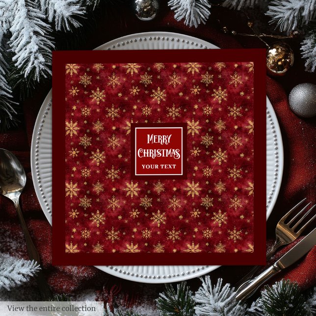 Stylish Watercolor Chic Burgundy Red Party Napkins (Stylish Watercolor Chic Burgundy Red Party Napkins)