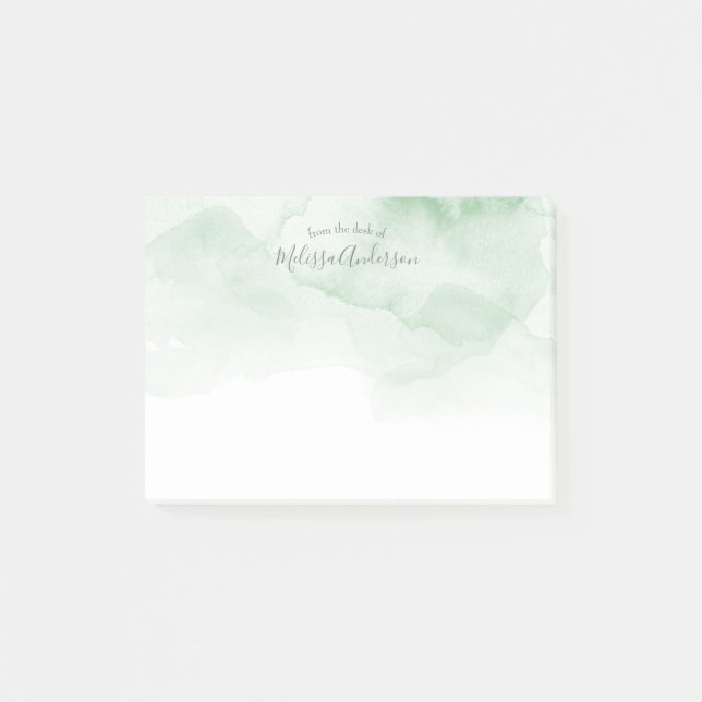 Stylish, Watercolor, Modern, Trendy, Chic Post-it Notes (Front)