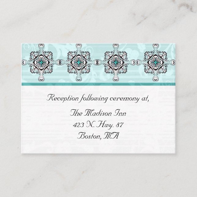 Stylish Wedding enclosure cards (Front)