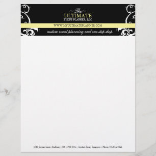 Stylish Wedding Planner Letterhead