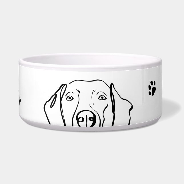 Stylish Weimaraner: Your Text, Your Style (Front)