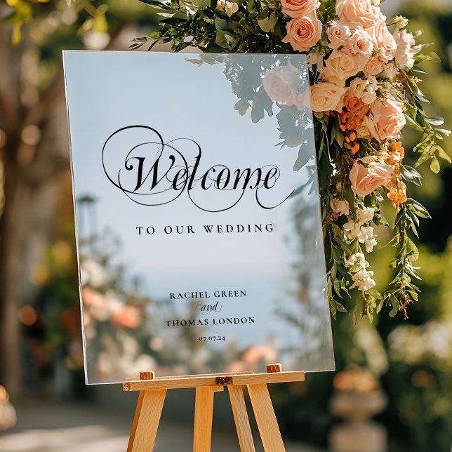 Stylish Welcome Calligraphy Wedding sign (Creator Uploaded)