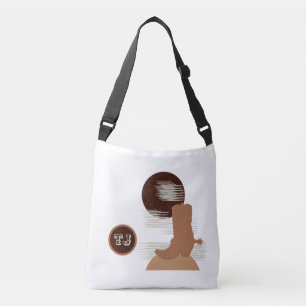 Stylish Western Style Cowgirl Boot Tote Bag