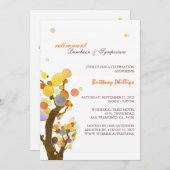 Stylish Whimsical Trees Retirement Party Invitation (Front/Back)