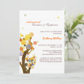 Stylish Whimsical Trees Retirement Party Invitation (Standing Front)