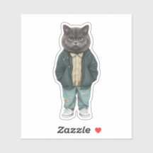 Stylish Whiskers: Dapper British Short-hair