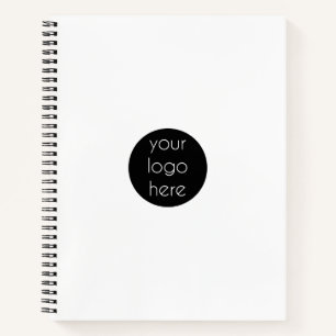 Stylish White Modern Professional Business Logo Notebook