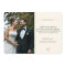 Stylish White Script Wedding Photo Thank You Card