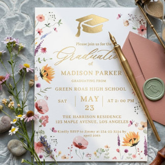 Stylish Wildflower Meadow Garden  Graduation