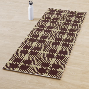 Stylish Windowpane Geometric design Yoga Mat