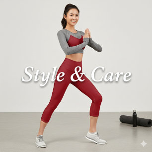 Stylish Wine Red Luxe Stretch Fit Capri Leggings