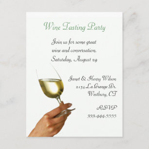 Stylish Wine Tasting Party Invitation