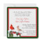 Stylish Winter Cardinals Wedding Invitation