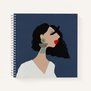 Stylish Woman Art Fashion Lover Notebook